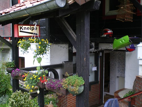 entrance to the cellar bar